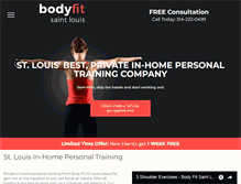 Tablet Screenshot of bodyfitstl.com